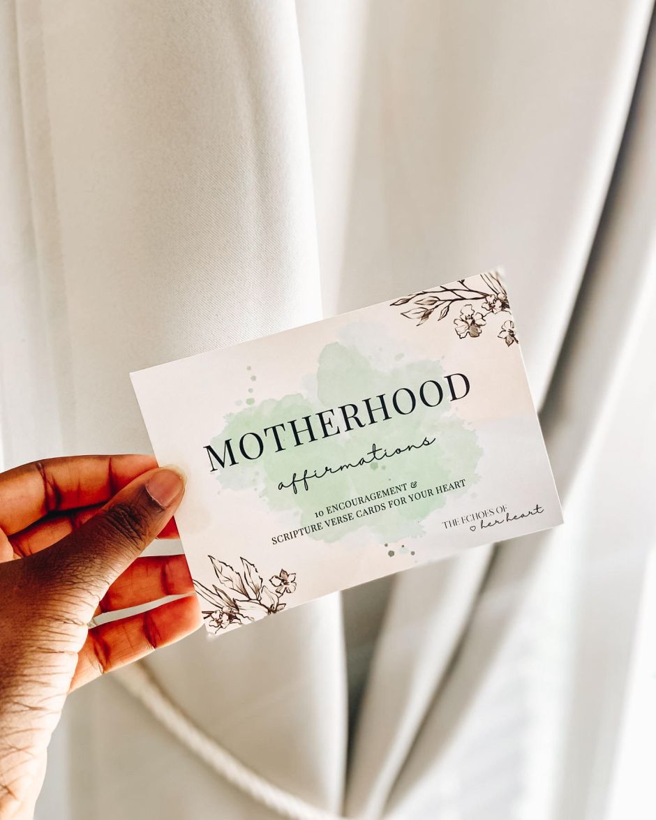 Motherhood scripture card